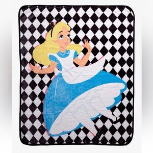 Alice in Wonderland Throw Blanket 50 x 60 new